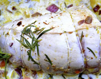 Milk braised turkey breast