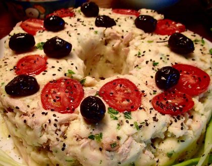 Potato and tuna fish loaf