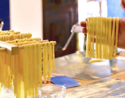 Homemade Fettuccine & Porcini Cheese Sauce Class