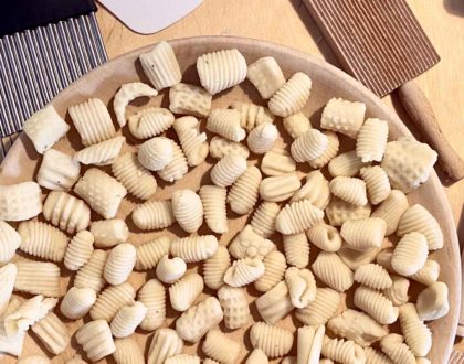 raw gnocchi with textures