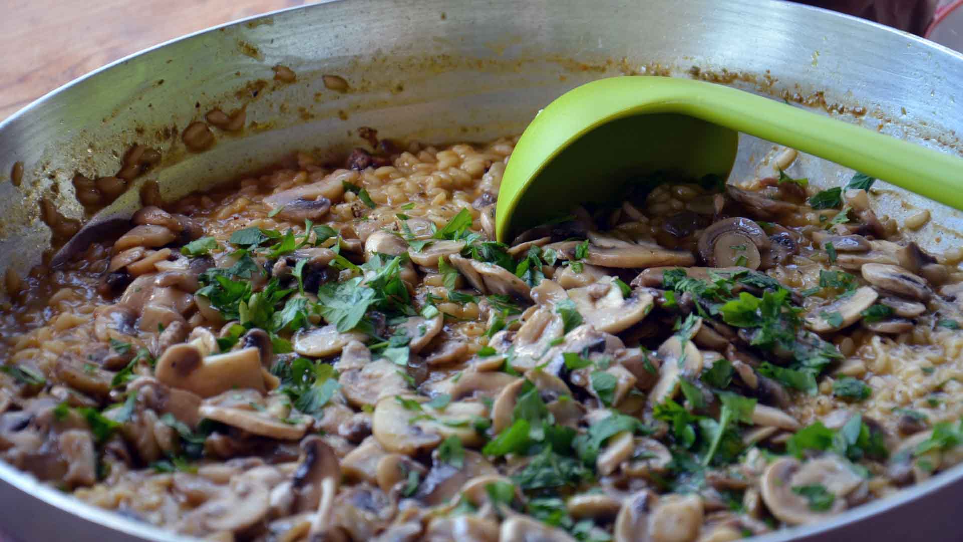 Easy Mushroom Risotto Class