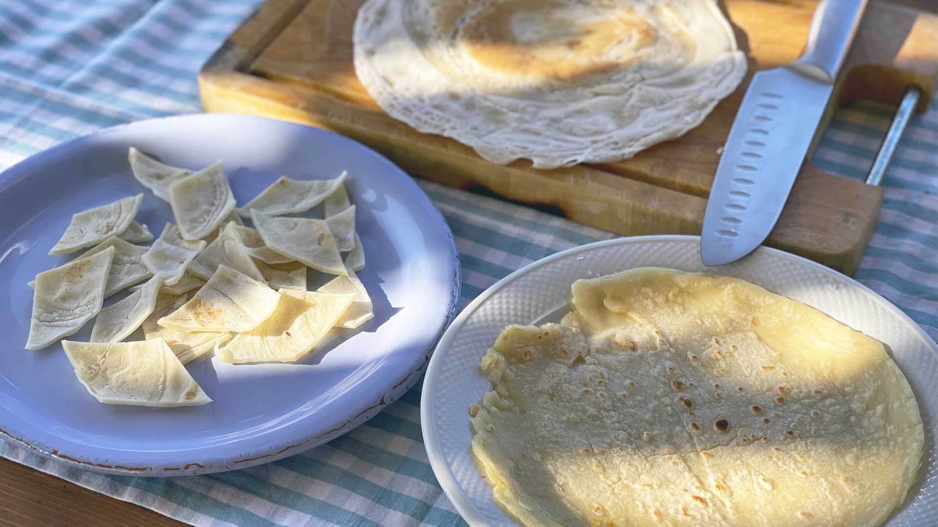 Handmade testaroli pasta with fresh basil pesto Class