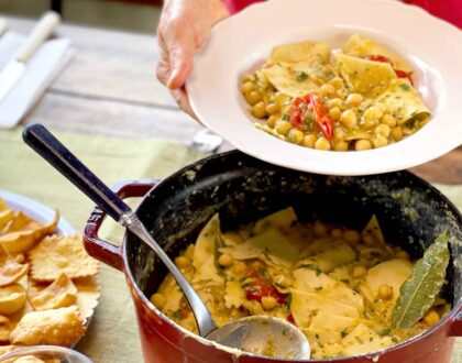 Chickpea soup with Maltagliati Pasta Class