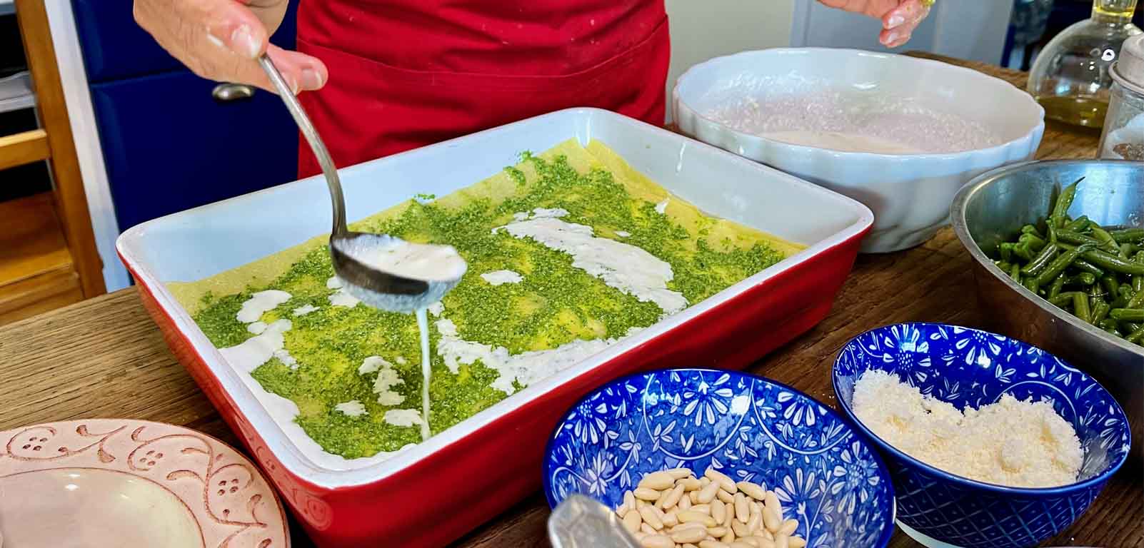 Homemade Pesto Lasagna Class