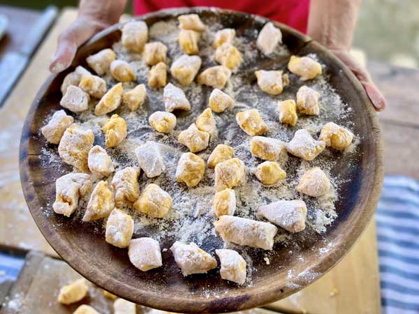 Butternut squash gnocchi