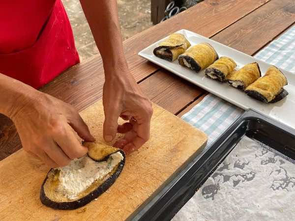 Eggplant Rolls with Ricotta