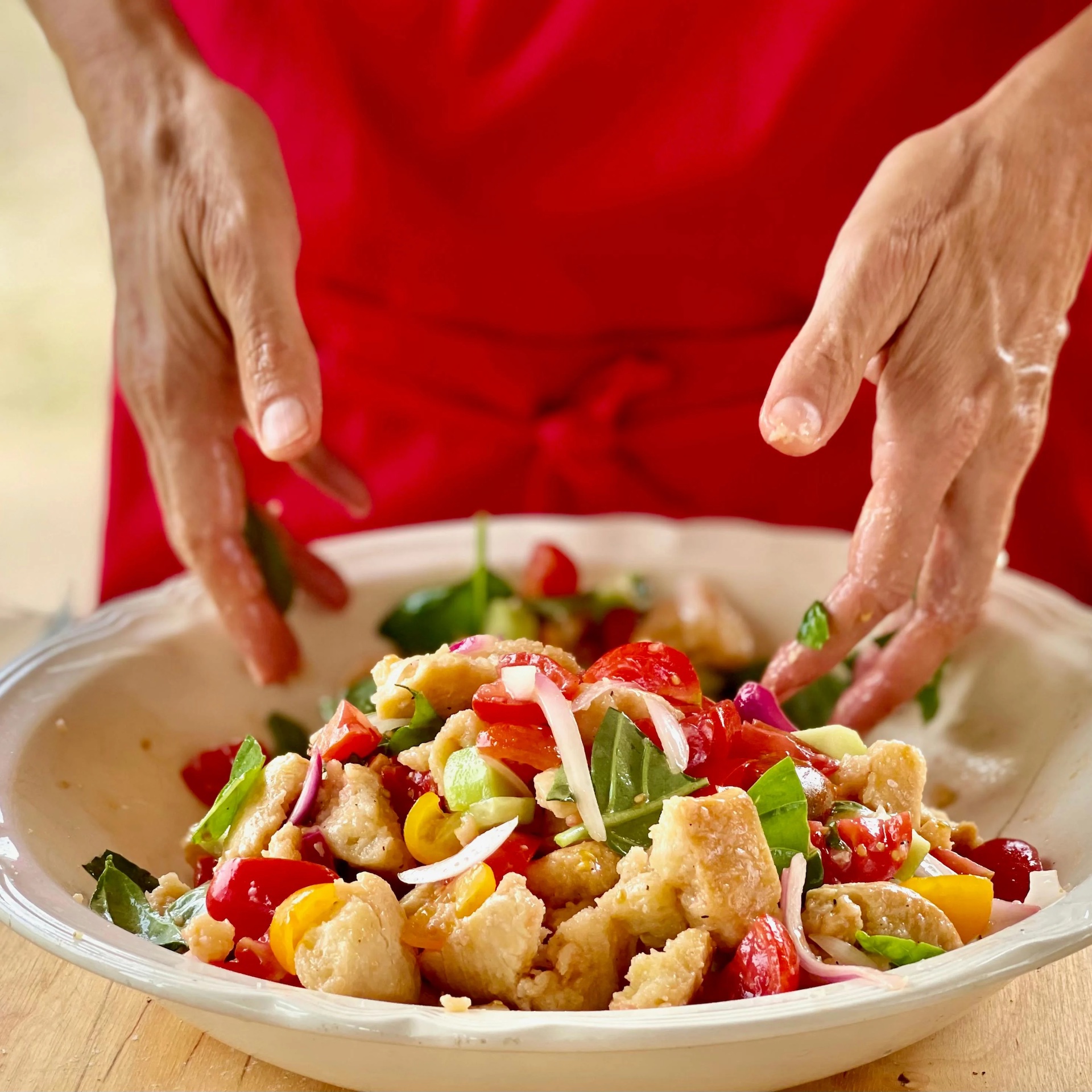 Panzanella - Tuscan summer bread salad
