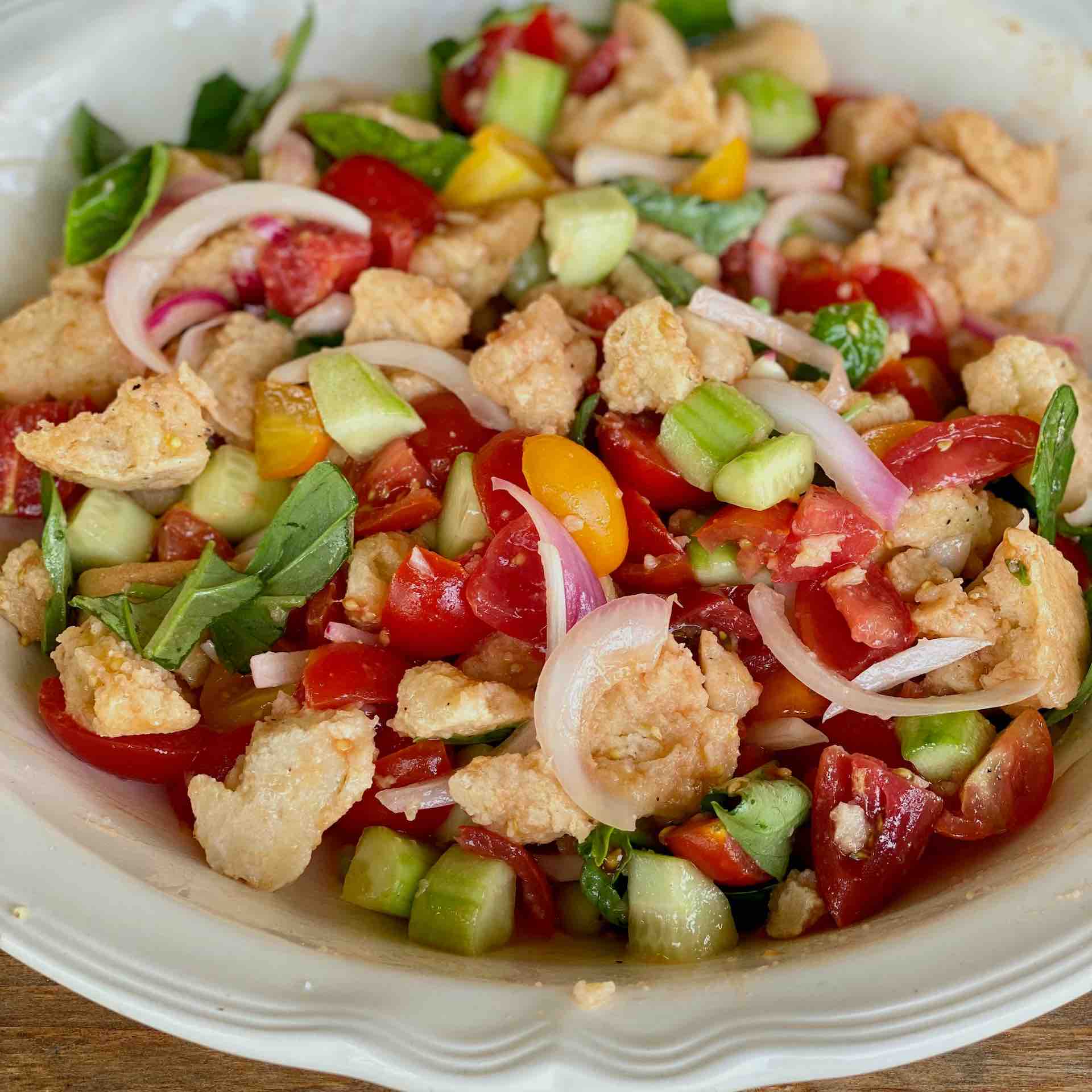 Panzanella - Tuscan summer bread salad
