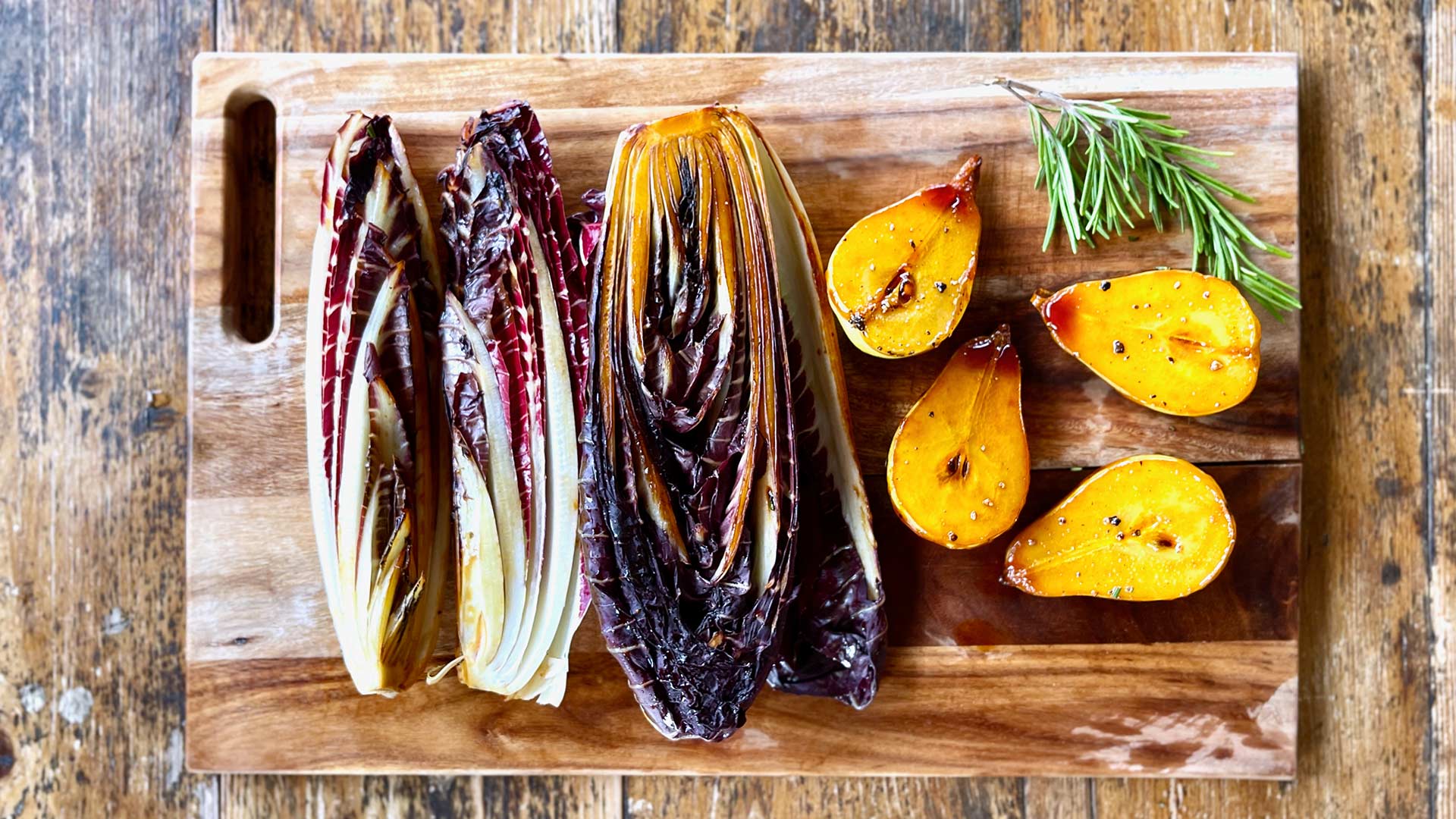 Winter Radicchio Salad with Caramelized Pears Class